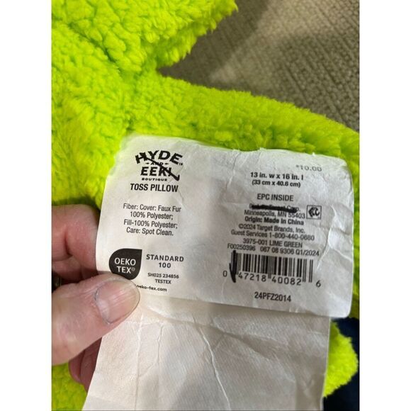 Target neon green ghost pillows Halloween decorations set of 2 - Picture 7 of 7